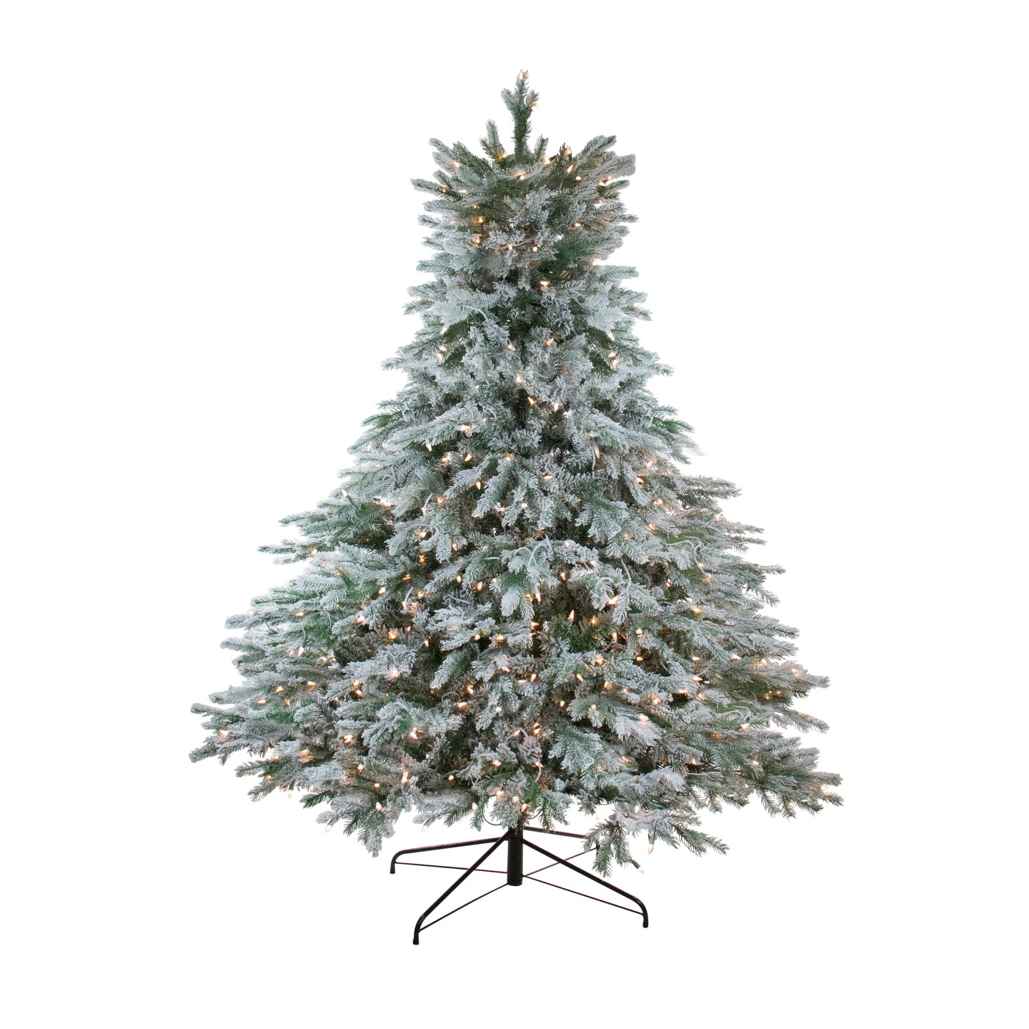 Northlight Real Touch™️ PreLit Full Flocked Jasper Balsam Fir