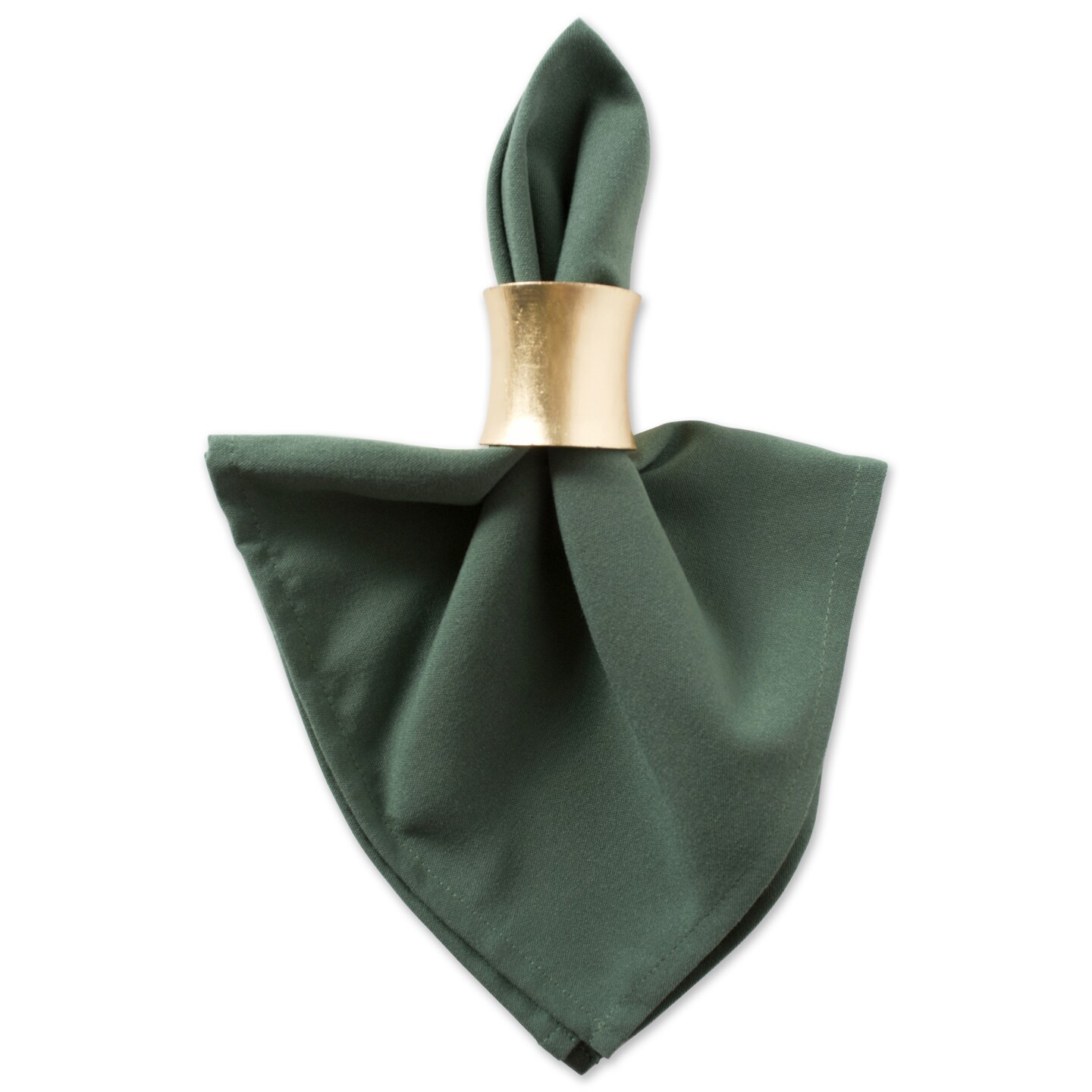 CC Home Furnishings Set of 6 Dark Green Square Cloth Napkins 20&#x22;