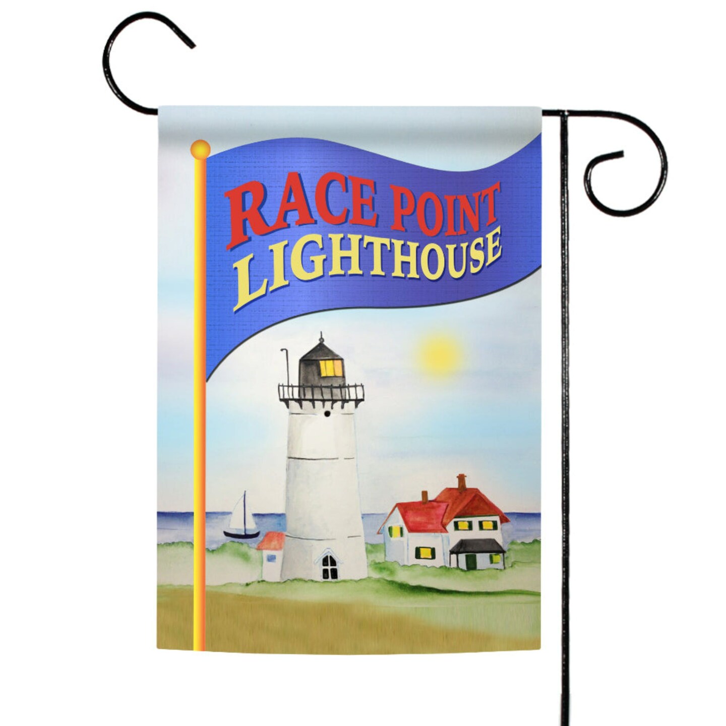 Toland Home Garden Blue and White Lighthouse Outdoor Garden Flag 18" x 12.5"