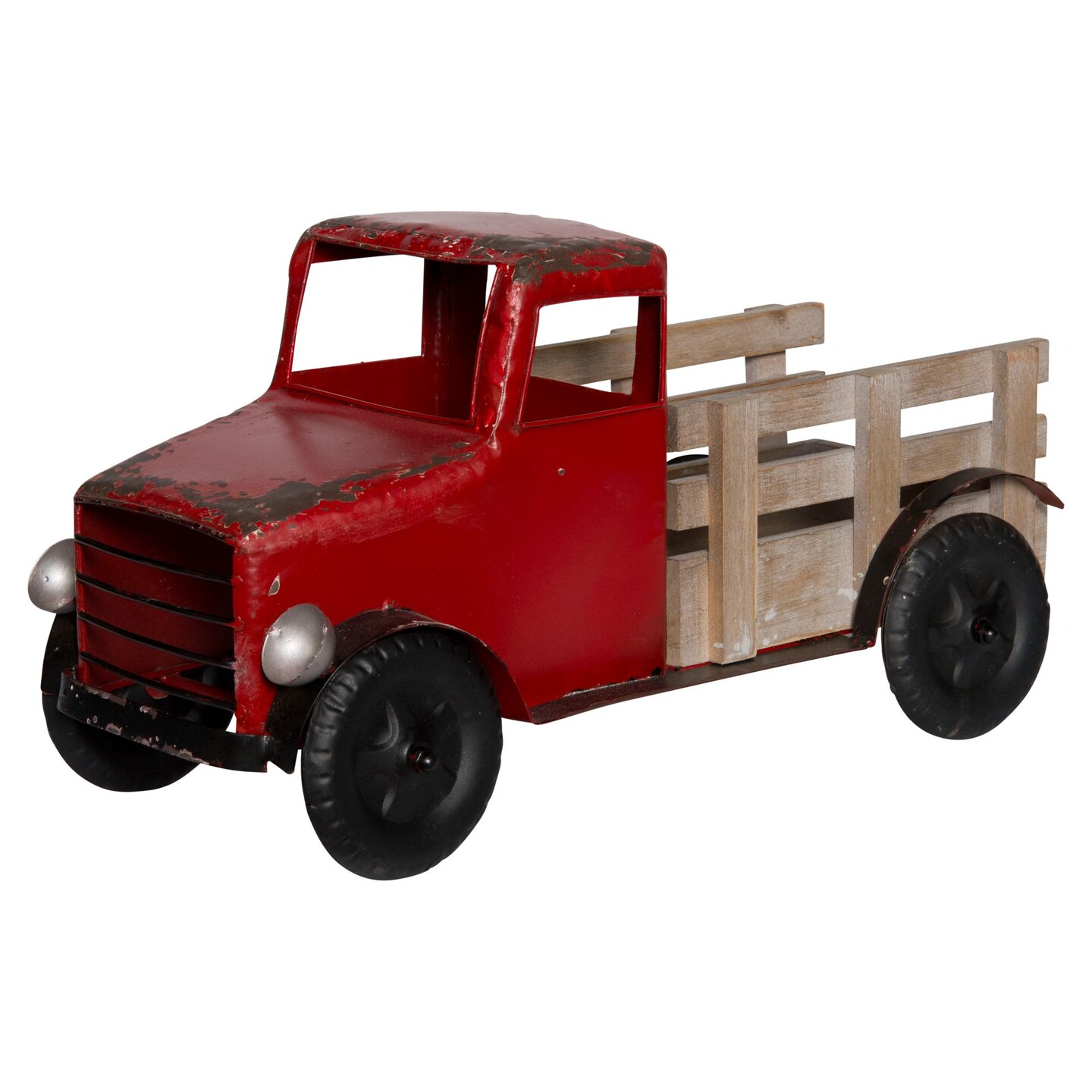 Creative Design 19&#x22; Red and White Antique Truck Tabletop Decor