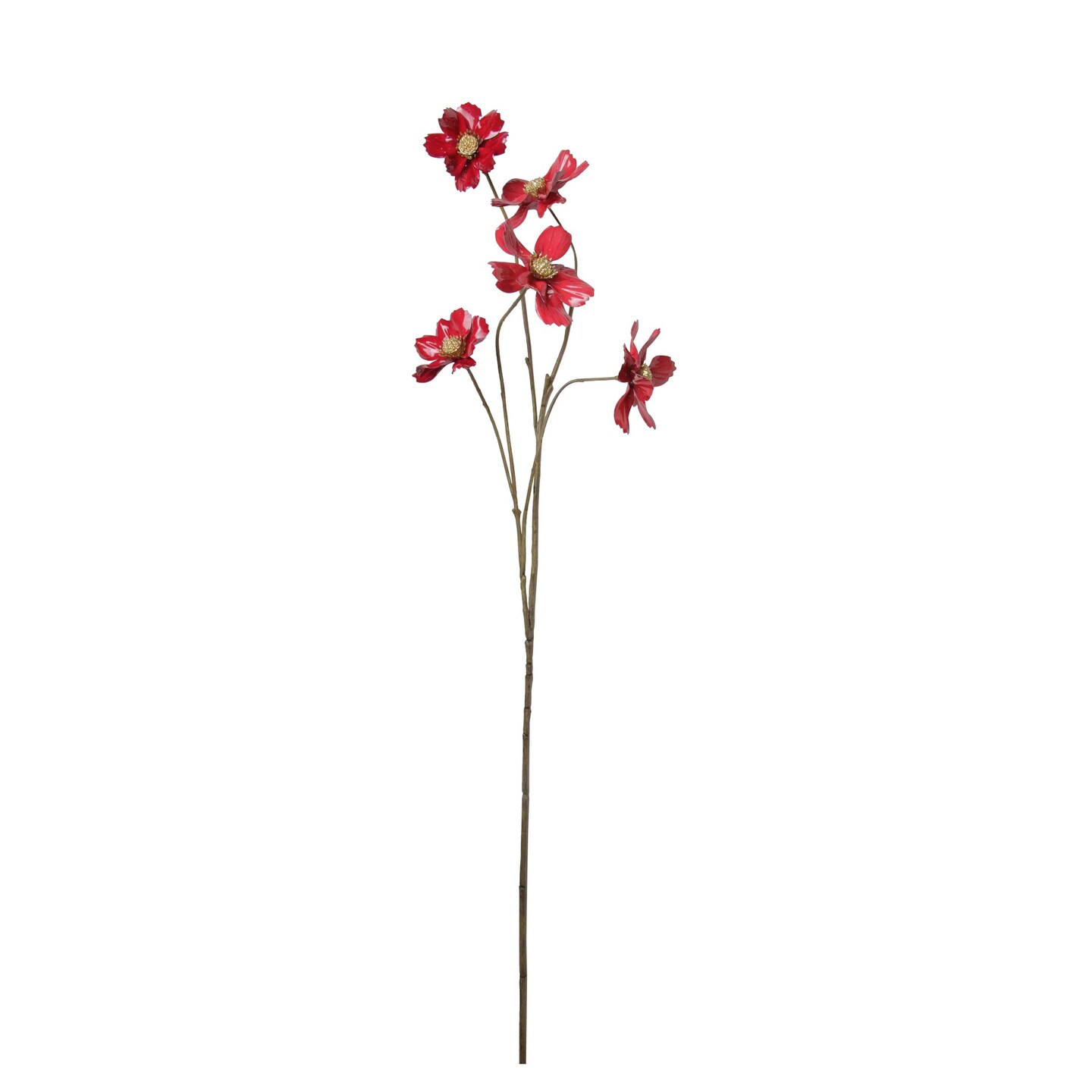 Northlight Cosmos Artificial Stem Spray - 28" - Deep Pink and Gold