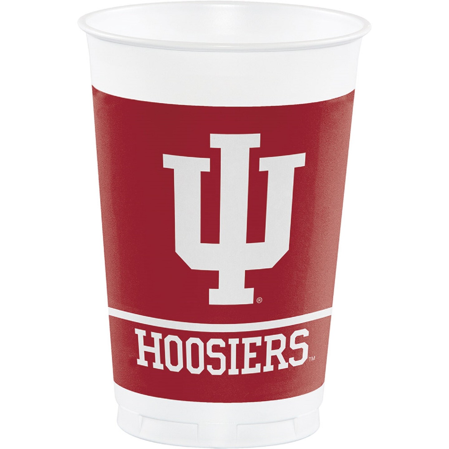Party Central NCAA Indiana Hoosiers Disposable Drinking Party Tumbler Cups - 20 oz. - Club Pack of 96