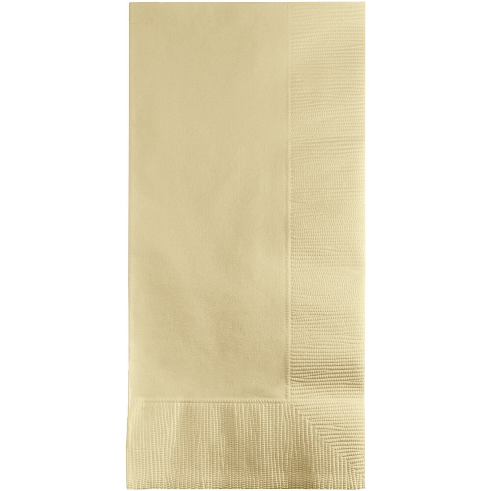 Party Central Club Pack of 600 Ivory Disposable Dinner Napkins 8&#x22;