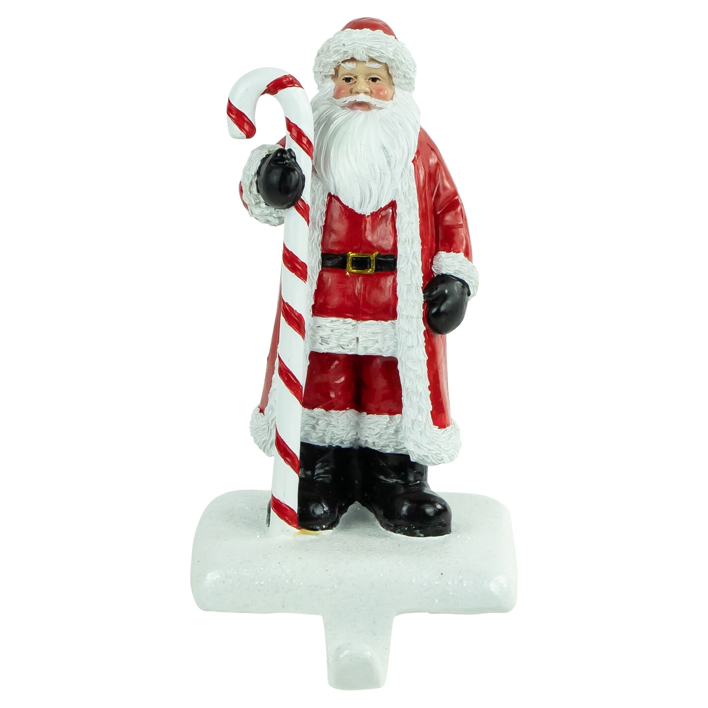 Northlight 7" Santa Claus with Candy Cane Christmas Stocking Holder
