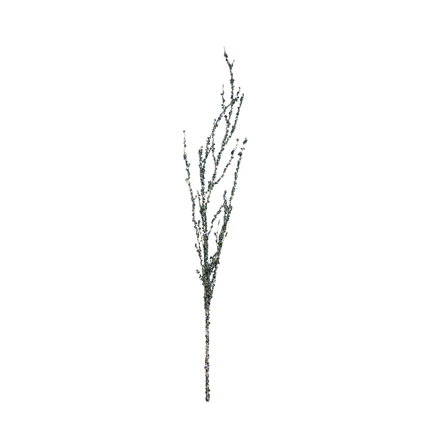 Allstate 48&#x22; Green and Gold Beaded Artificial Craft Spray