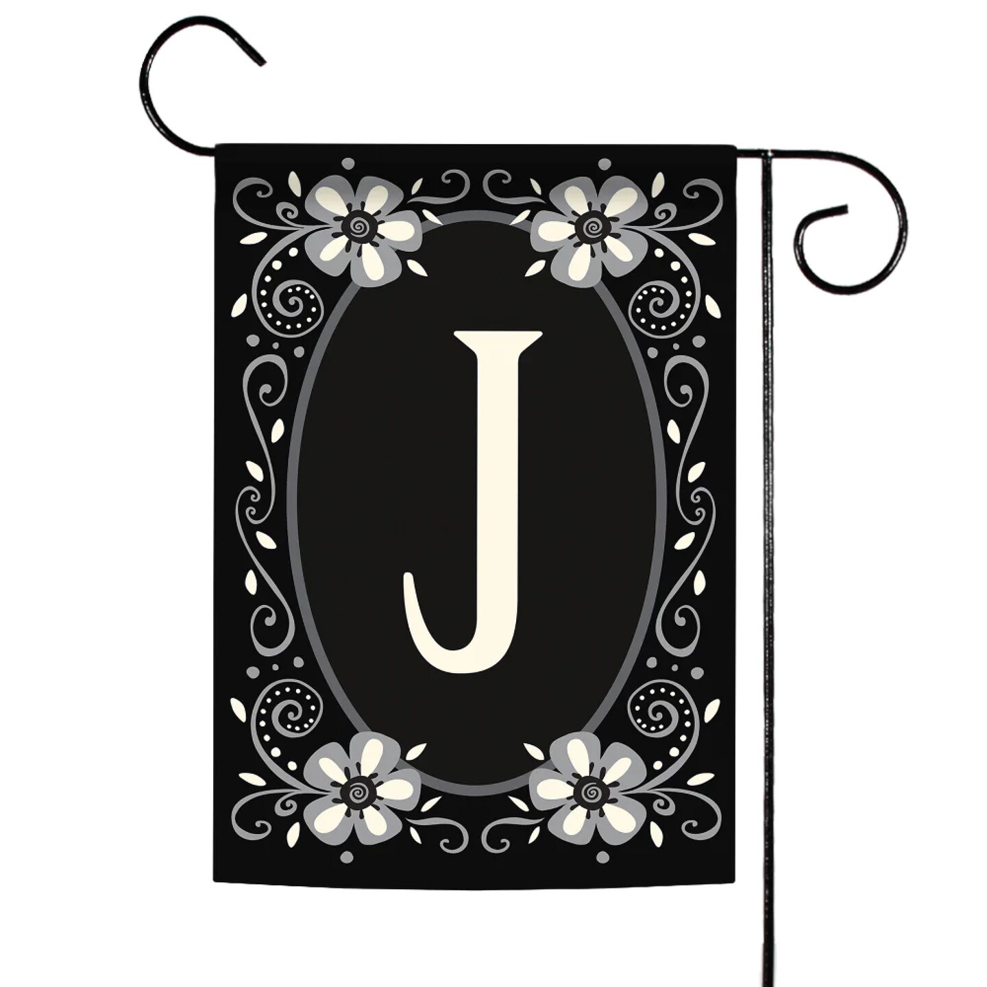 Toland Home Garden Classic Monogram Letter J Outdoor Garden Flag 18" x 12.5"