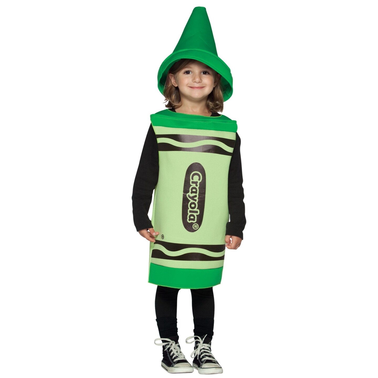 The Costume Center Green and Black Crayola Toddler Halloween Costume