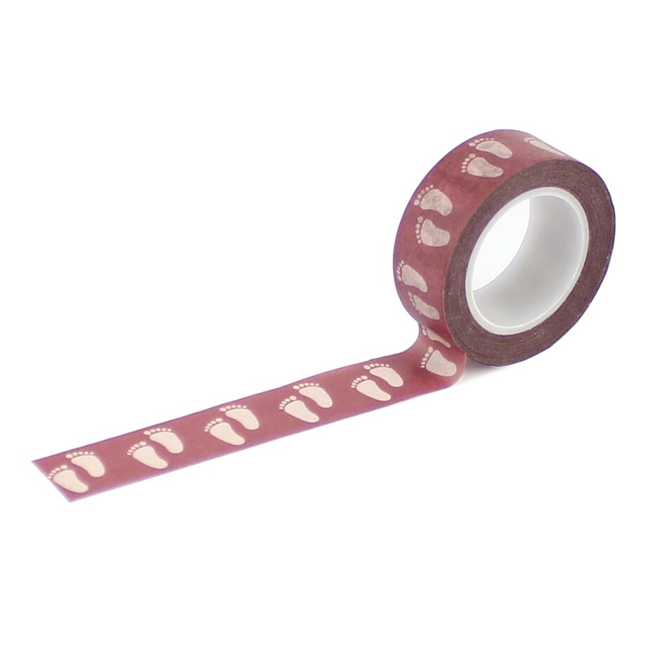 Special Delivery Baby Girl Washi Tape 30&#x27;-Sweet Girl Footprints