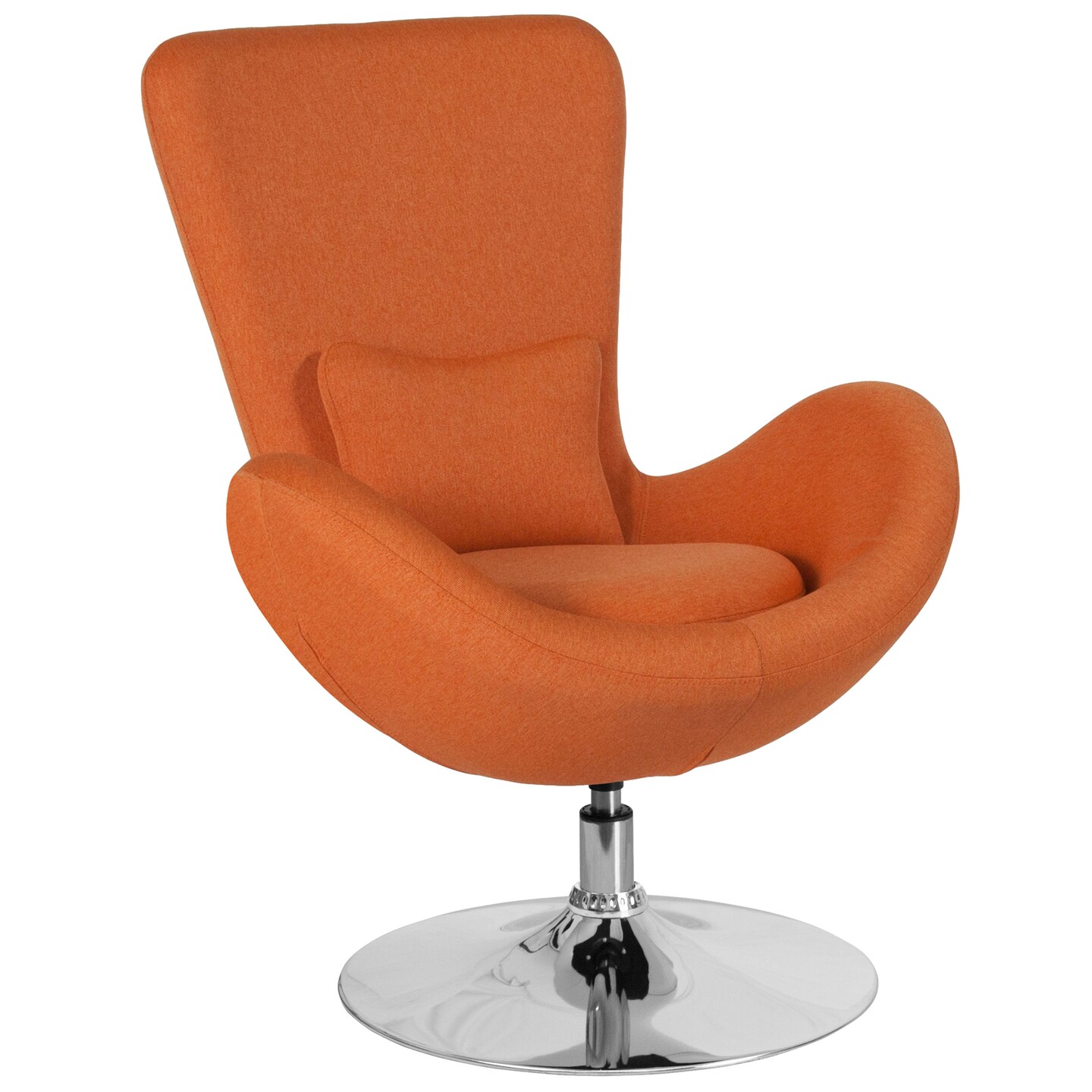 Merrick Lane Soro High Back Egg Style Lounge Chair With 360