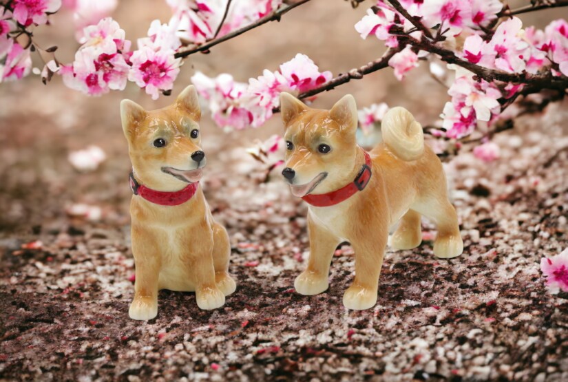 Ceramic Shiba Inu Salt And Pepper Shakers, The Doge, Home D&#xE9;cor, Gift for Her, Gift for Mom, Kitchen D&#xE9;cor, Dog Lover Gift