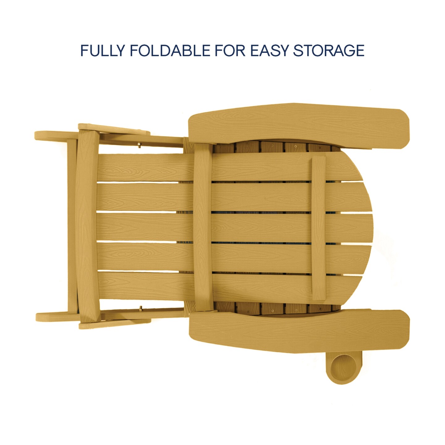 Taven Adirondack Chair With Cup Holder