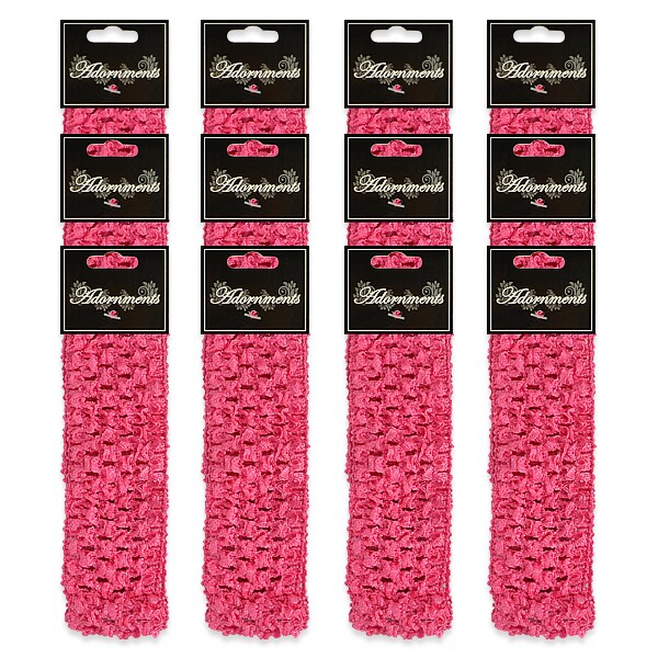 Pack of 12 Crochet Stretch Headbands