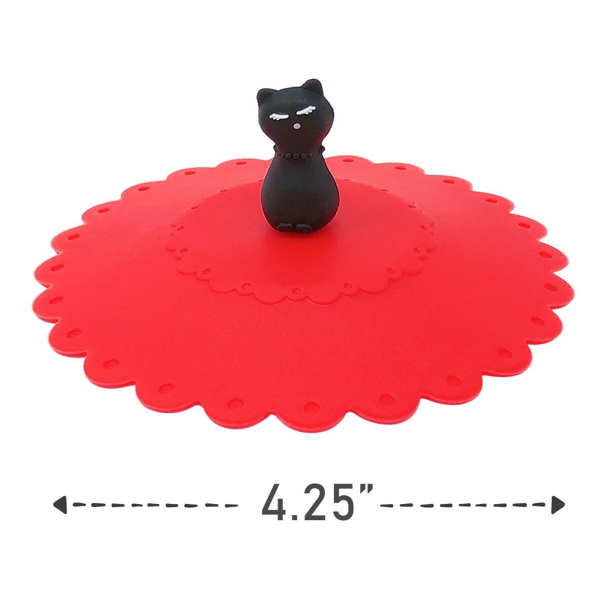 Wrapables® Silicone Cup Lids, Anti-Dust Airtight Mug Covers for Hot and Cold Beverages (Set of 6)