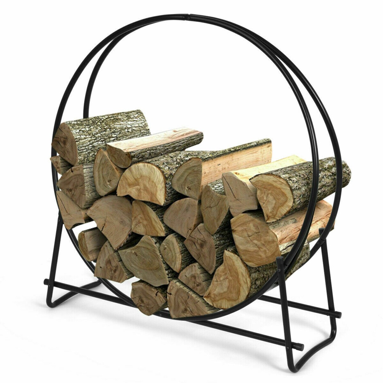 Round firewood rack hot sale