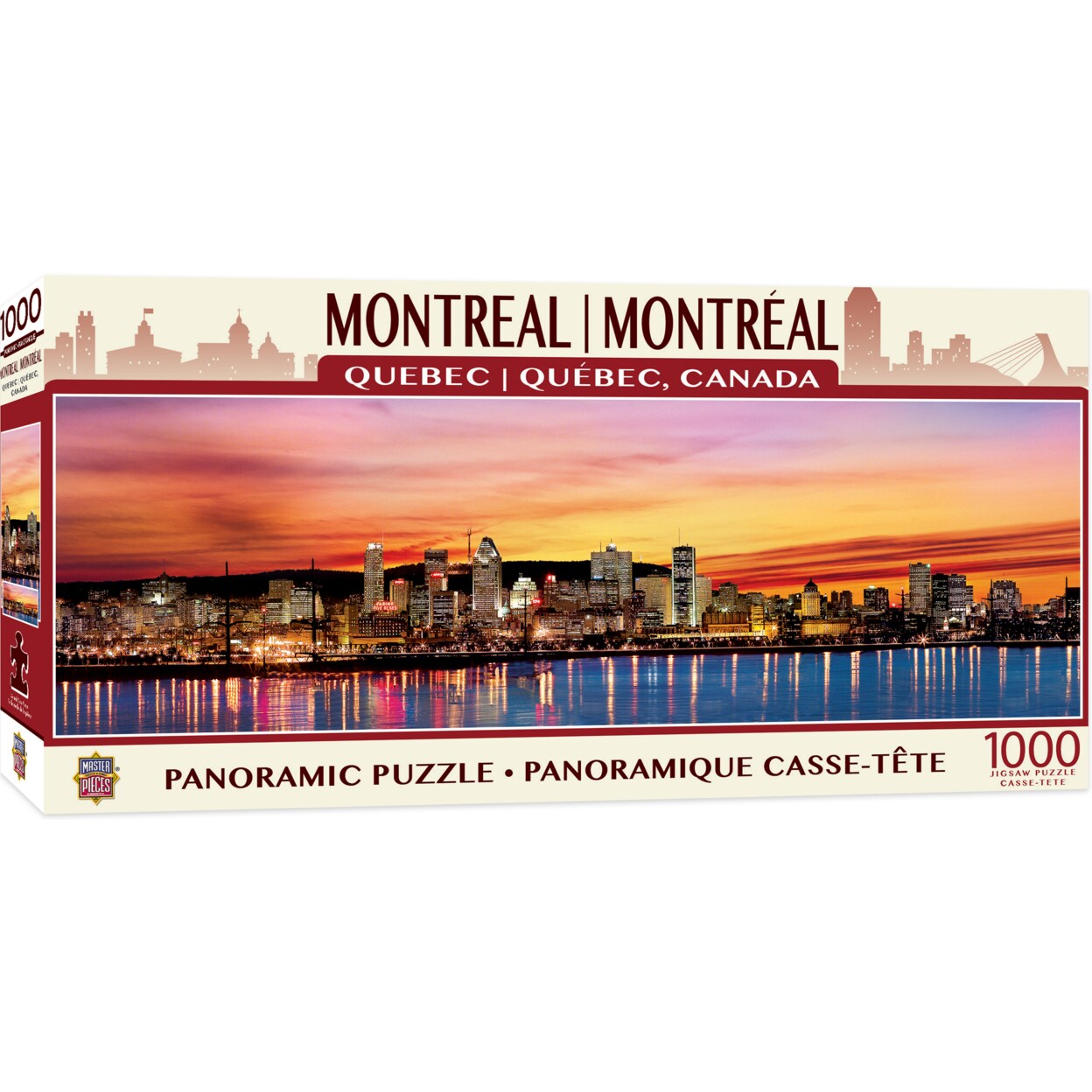 Masterpieces 1000 Piece Panoramic Jigsaw Puzzle - Montreal - 13"x39"