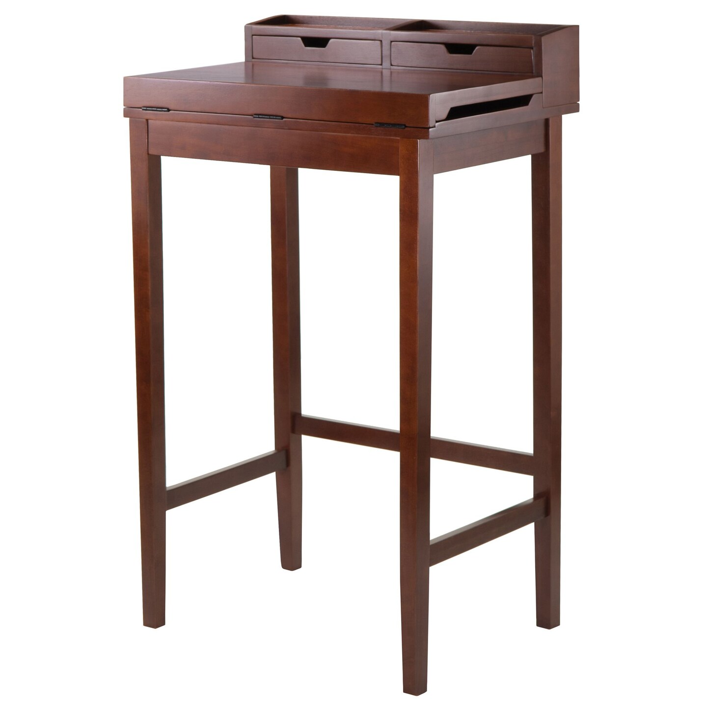 Contemporary Home Living Brighton High Desk with 2 Drawers