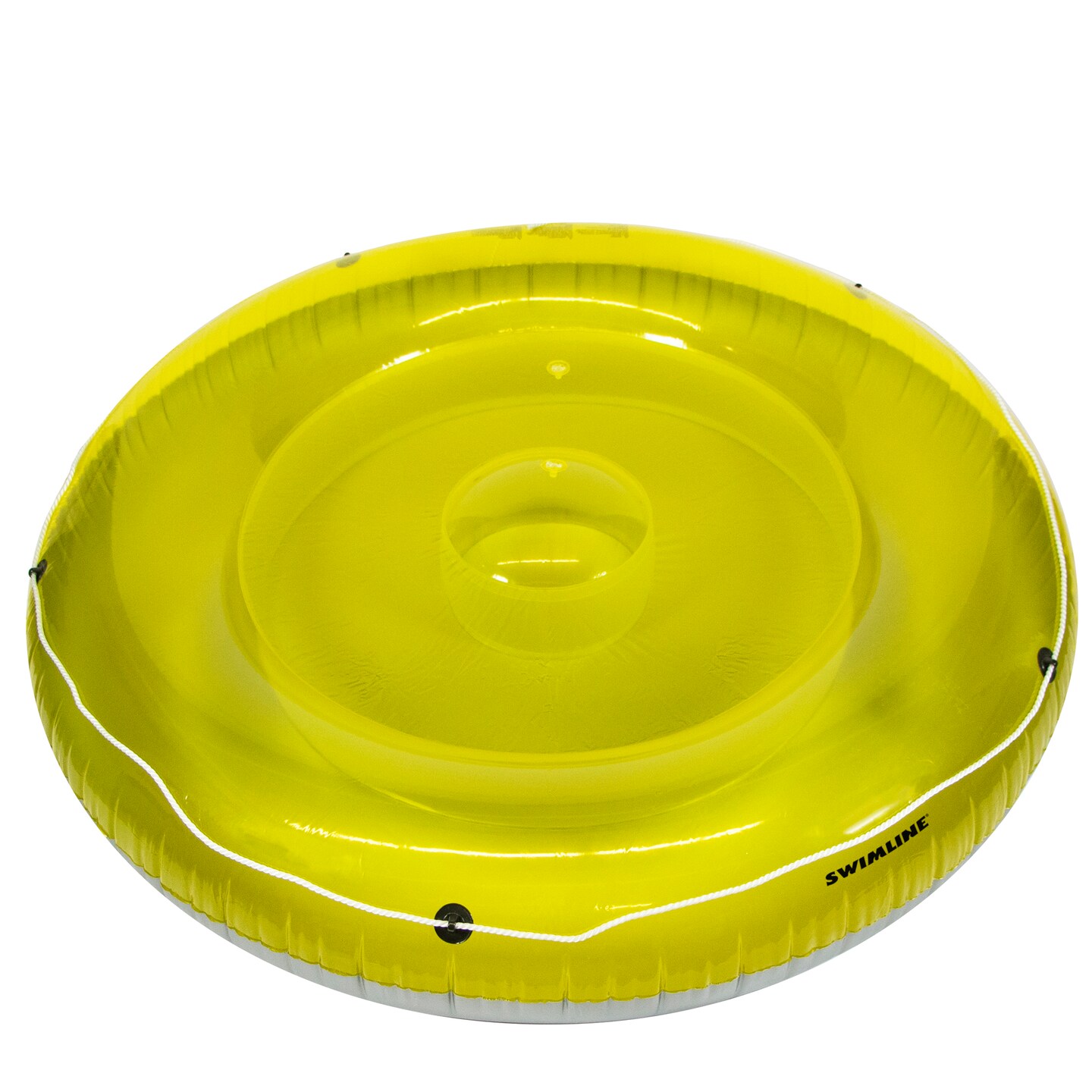 Swim Central Inflatable Green Suntan Island Swimming Pool Lounger, 72-Inch