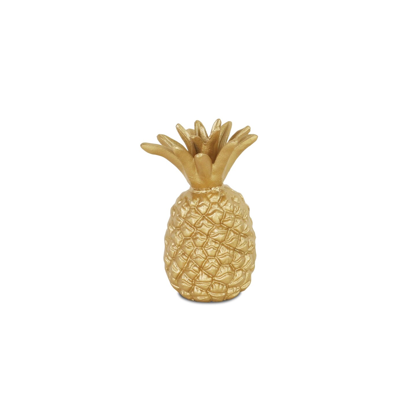 Contemporary Home Living 7.5" Gold Tropical Pineapple Tabletop Decoration