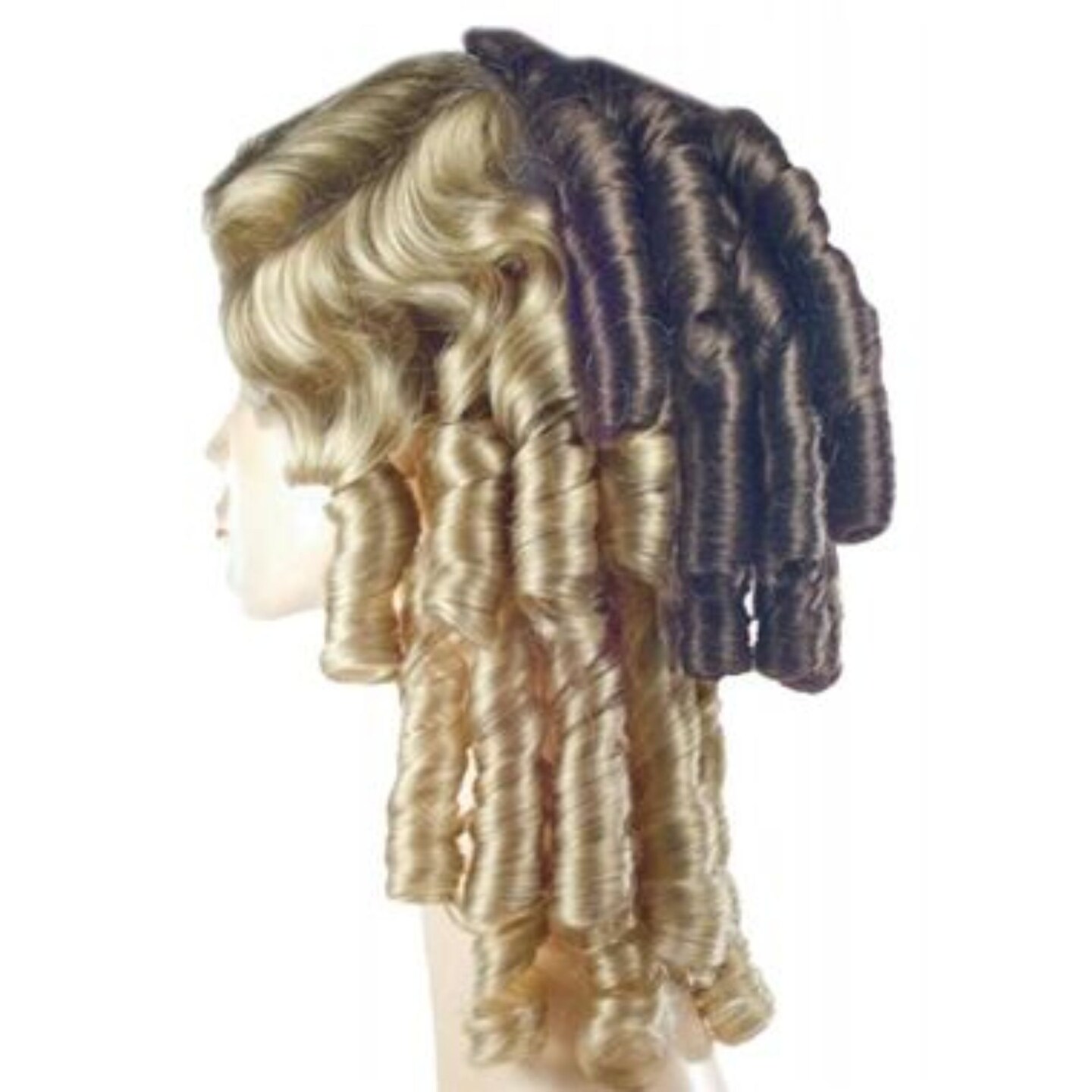 The Costume Center Light Chestnut Brown and Gray Showgirl Adult Women  Halloween Wig Costume Accessory - One Size, Color: Brown