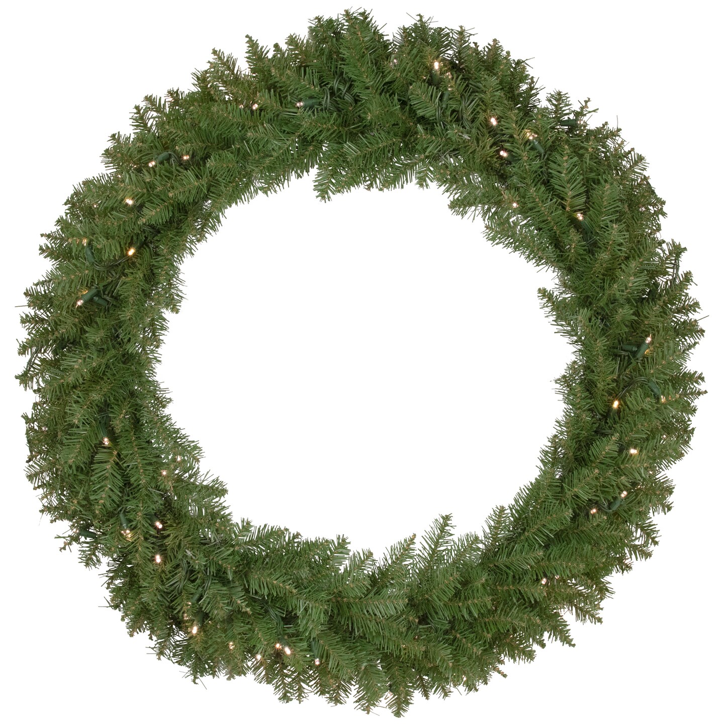 Northlight Pre-Lit Rockwood Pine Artificial Christmas Wreath - 36" - Warm White LED Lights