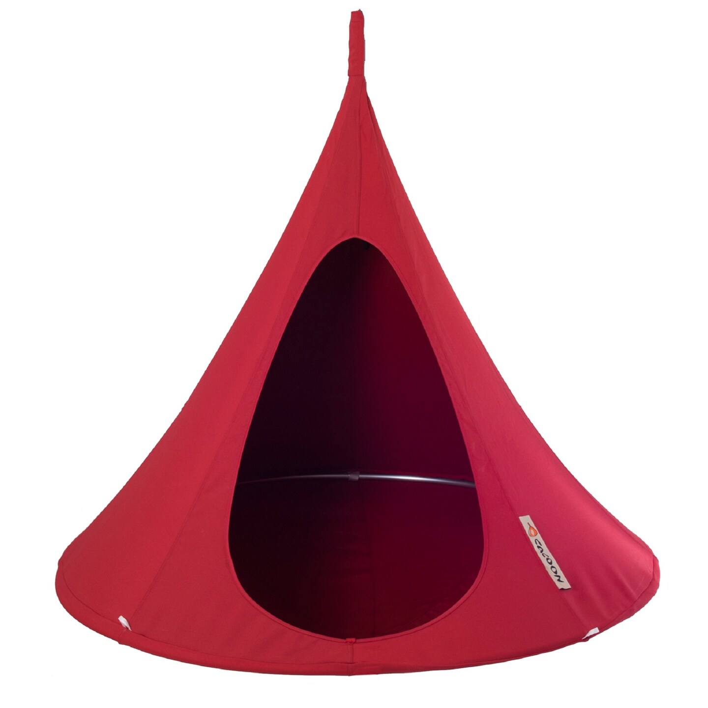 The Hamptons Collection 48&#x201D; Red Children&#x2019;s Bonsai Cacoon Chair with Hanging Hardware