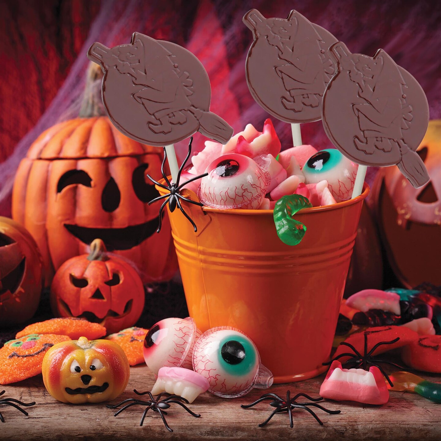 Chocolate Mold Witch On Broom Lolly