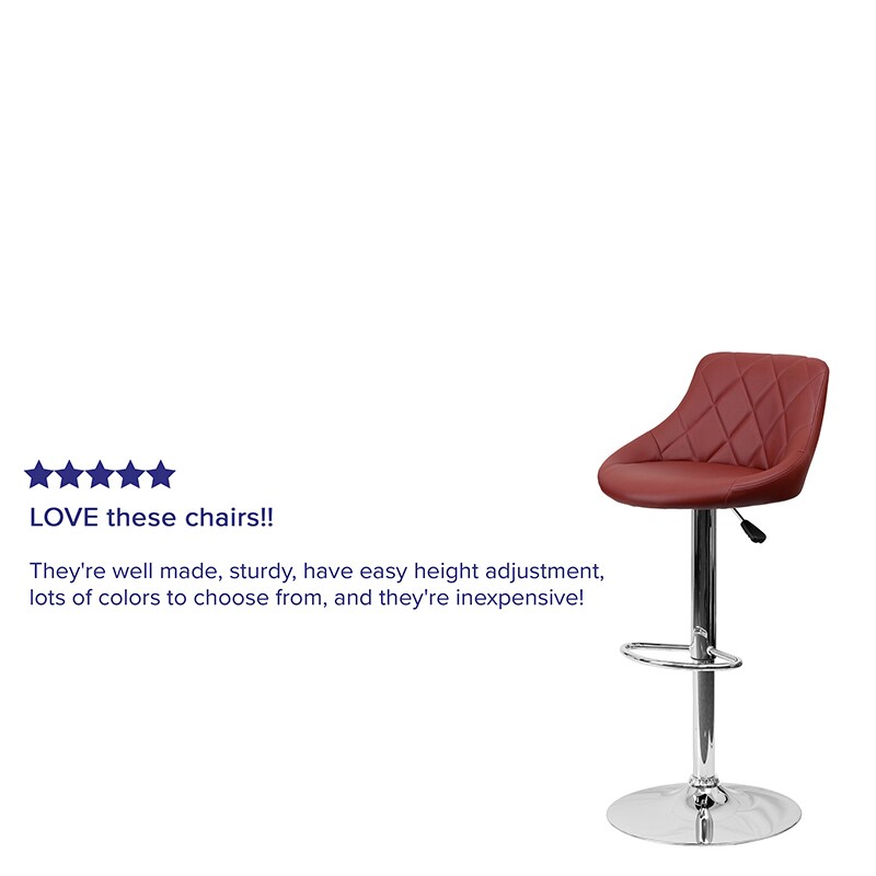 Flash Furniture Burgundy Vinyl Barstool Michaels 