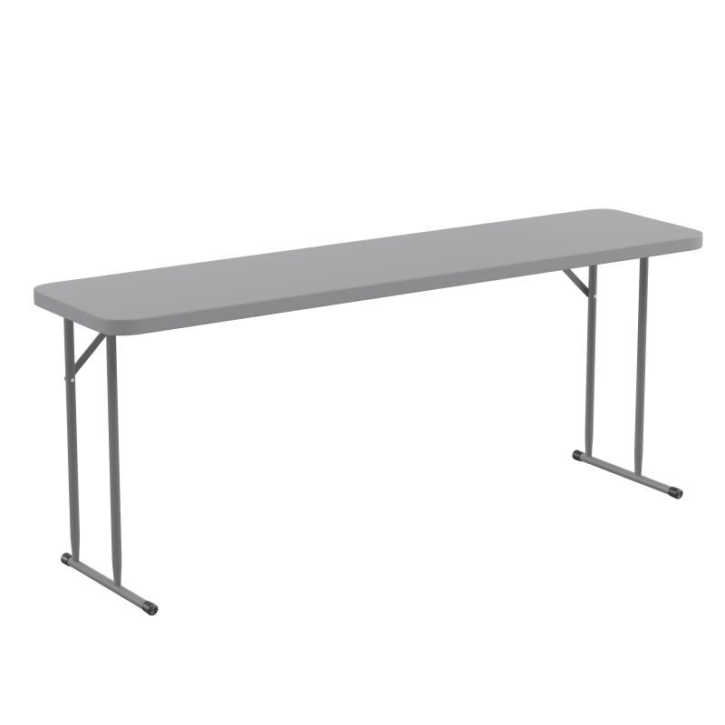 Flash Furniture 6-Foot Gray Plastic Folding Training Table