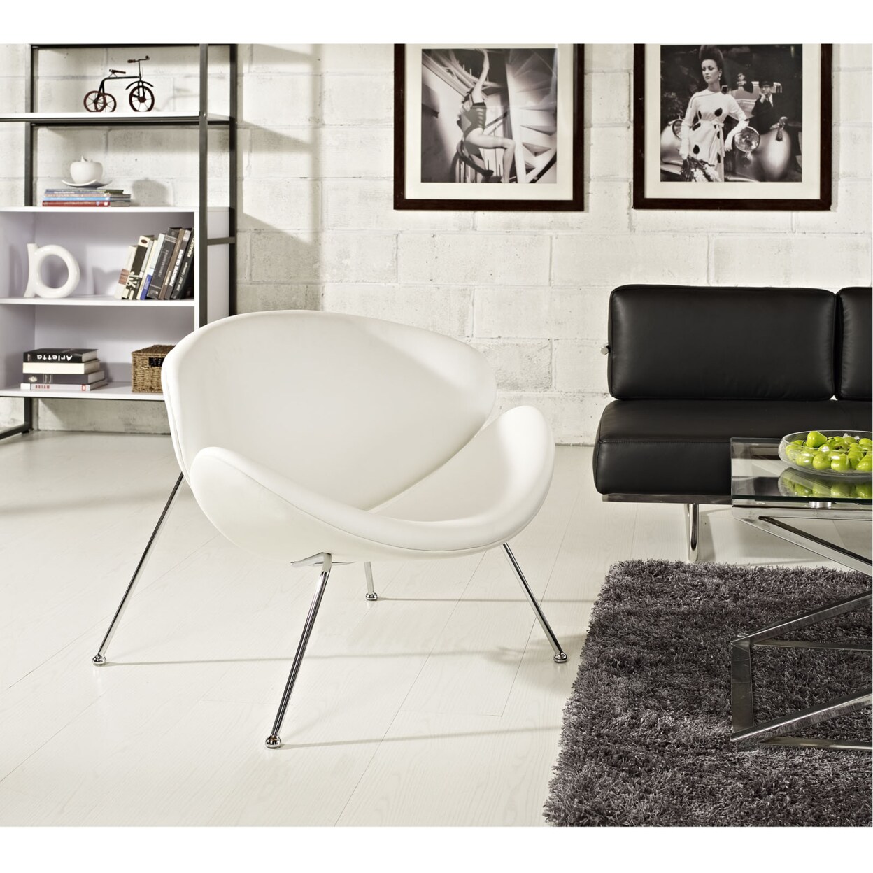 Modway Nutshell Upholstered Vinyl Lounge Chair-EEI-809