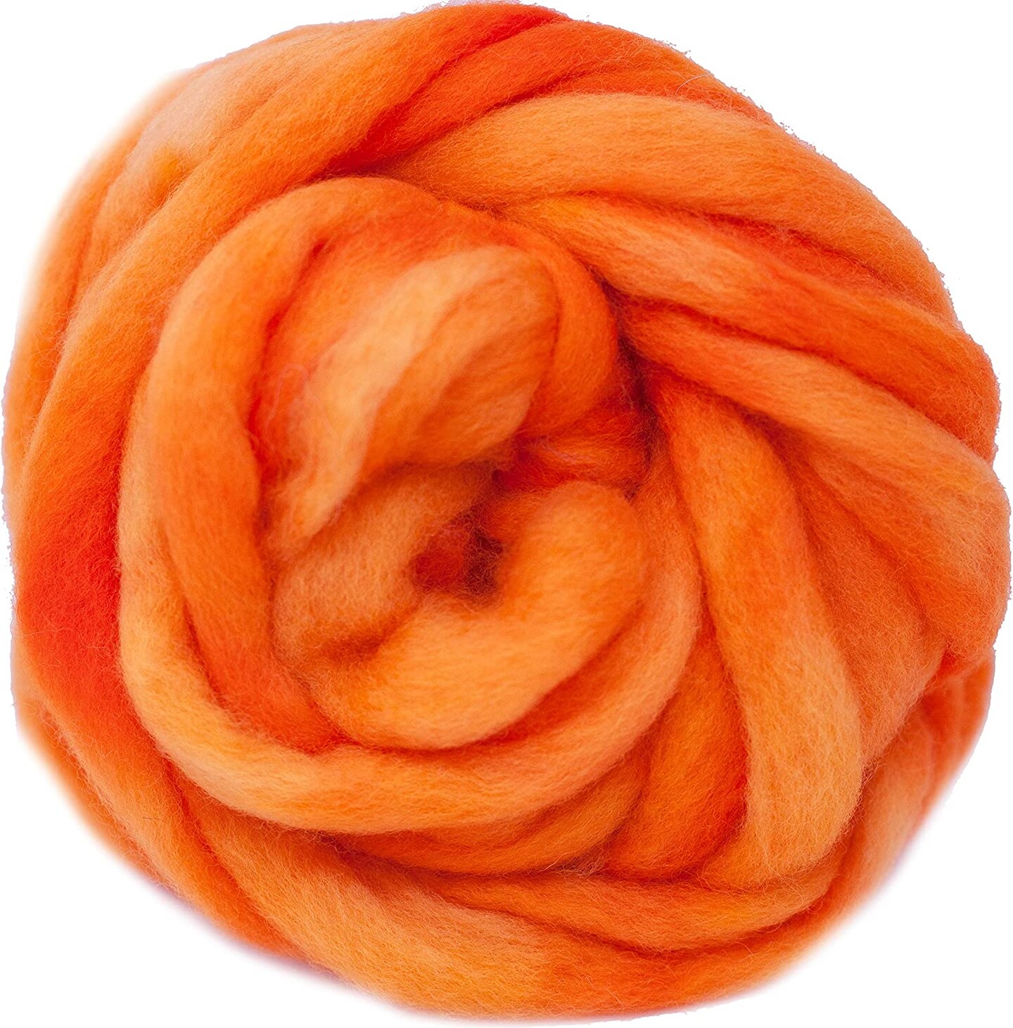 Hand Dyed BFL Wool Roving tonal colorways for easy needle felting, hand spinning or