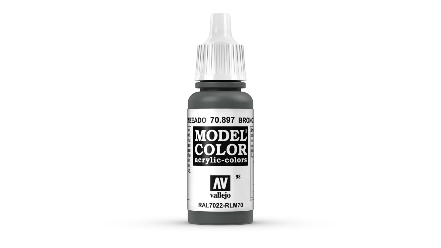 thumbnail image 2 of Vallejo Model Color 70998 – Bronze Acrylic Paint – 17ml Bottle 2 of 4