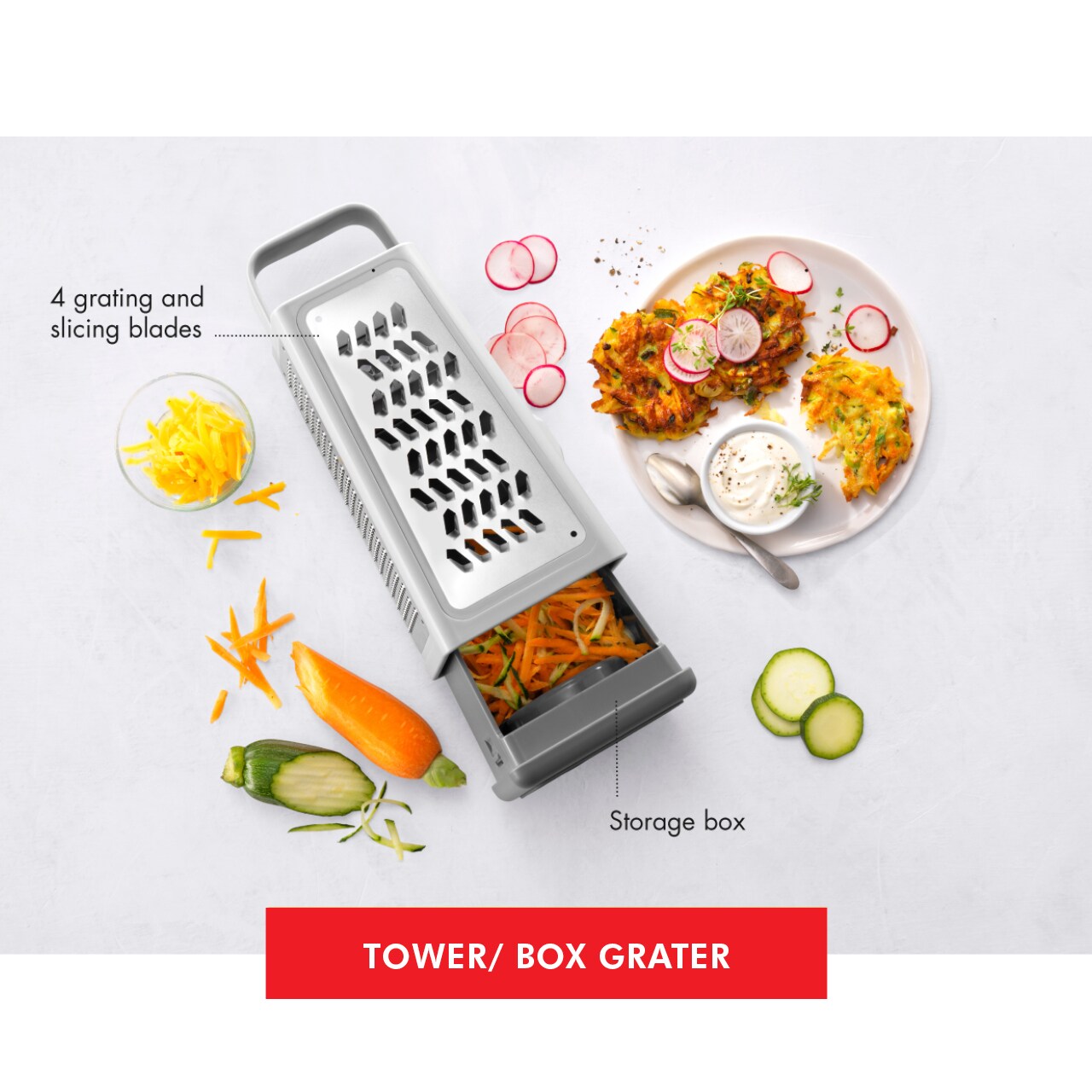 ZWILLING Z-Cut Box Grater - Thumbnail 2