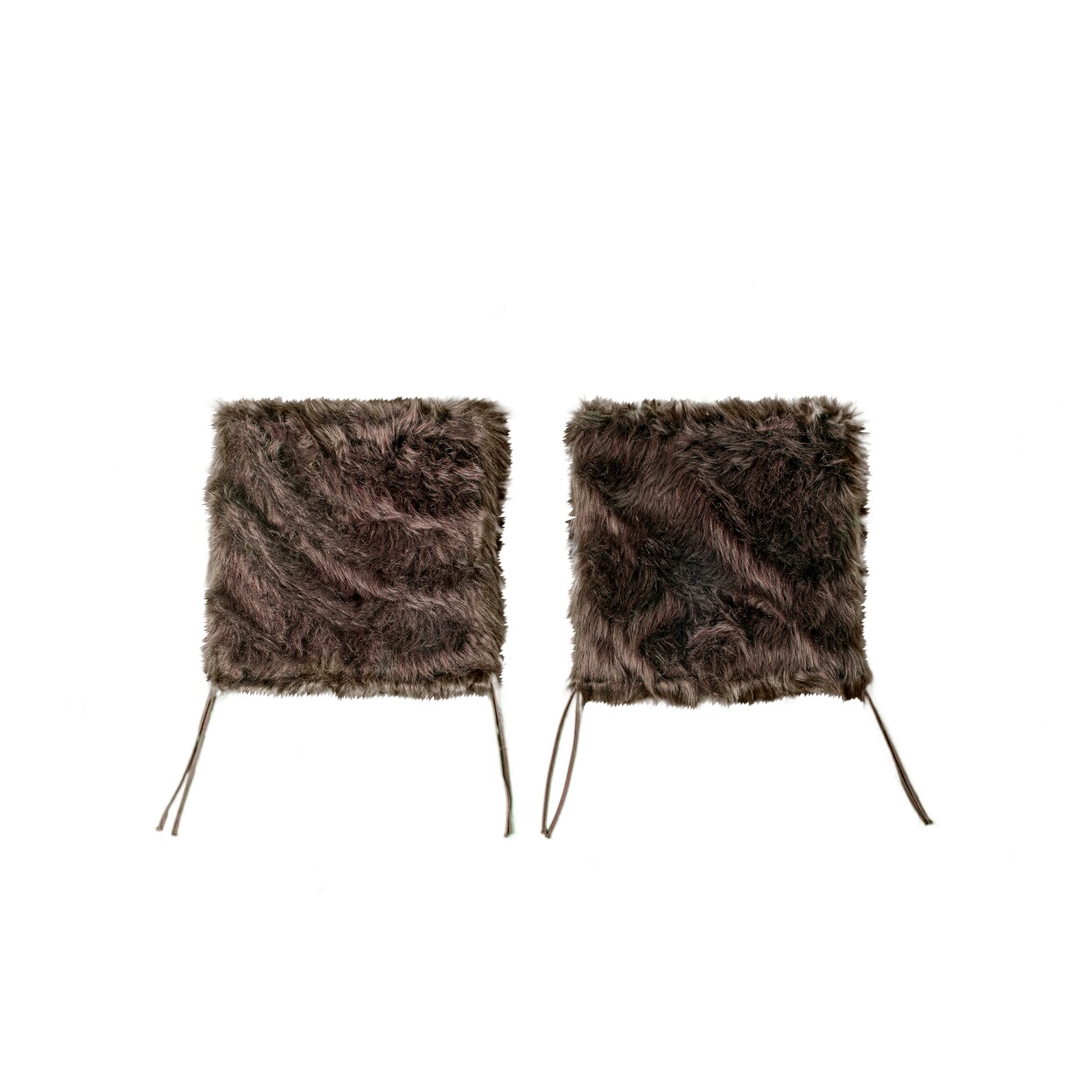 Luxe Laredo Faux Sheepskin Chair Pad 2-Piece 17&#x22;X17&#x22; 3