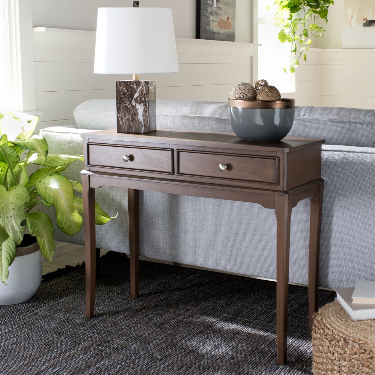 Safavieh   Opal 2-Drawer Console Table Brown