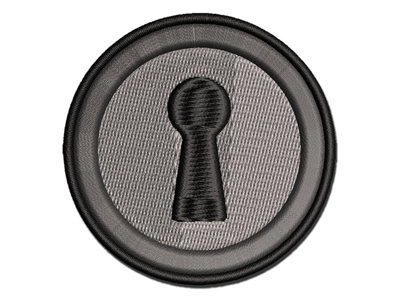 Keyhole Door Lock Multi-Color Embroidered Iron-On or Hook & Loop Patch ...