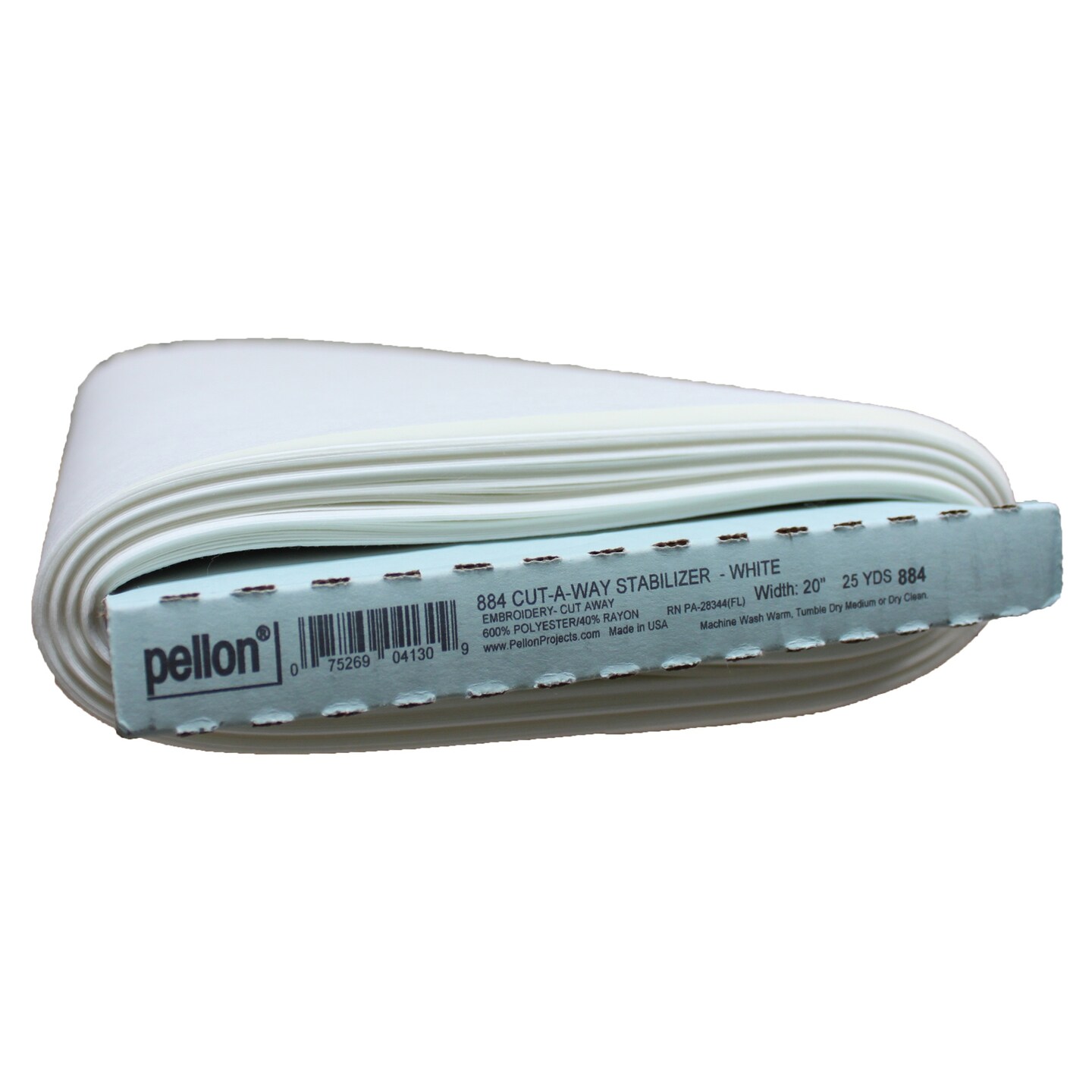 Pellon Cut-A-Way Embroidery Stabilizer-White 20&#x22;X25yd