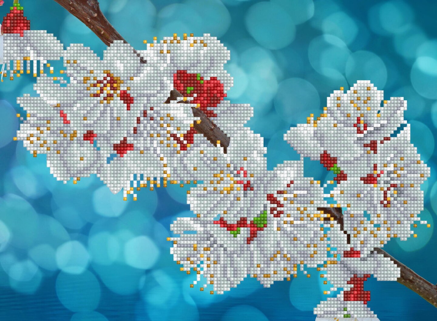 DIAMOND DOTZ Oriental Bloom Partial Drill Round Dotz Diamond diamond-dotz-oriental-bloom-partial-drill-round-dotz-diamond
