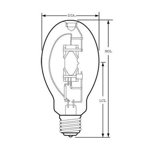 USHIO 250w UMH-250/C/U, ED28, metal halide bulb