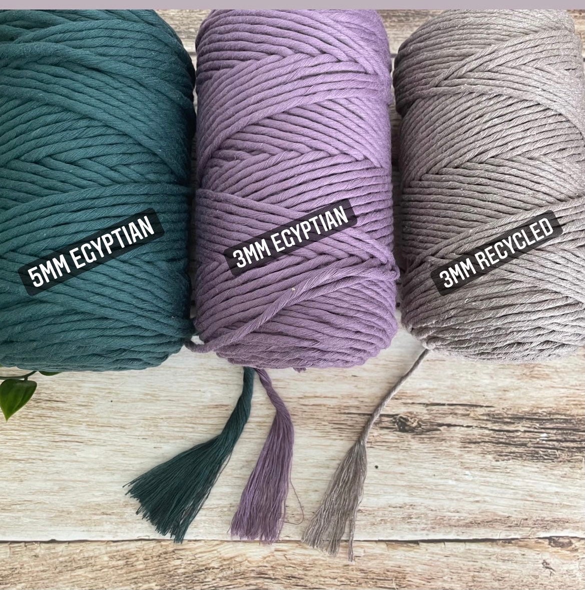 3mm Single Strand Macrame Cotton Cord, 23 Beautiful Colors, Macrame Wall Hanging, Plant Hangers, Cotton Rope for Macrame