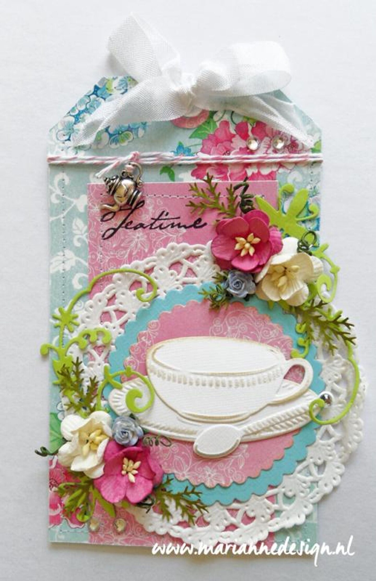 Marianne Design : Craftables Dies - Tea Cup With Spoon
