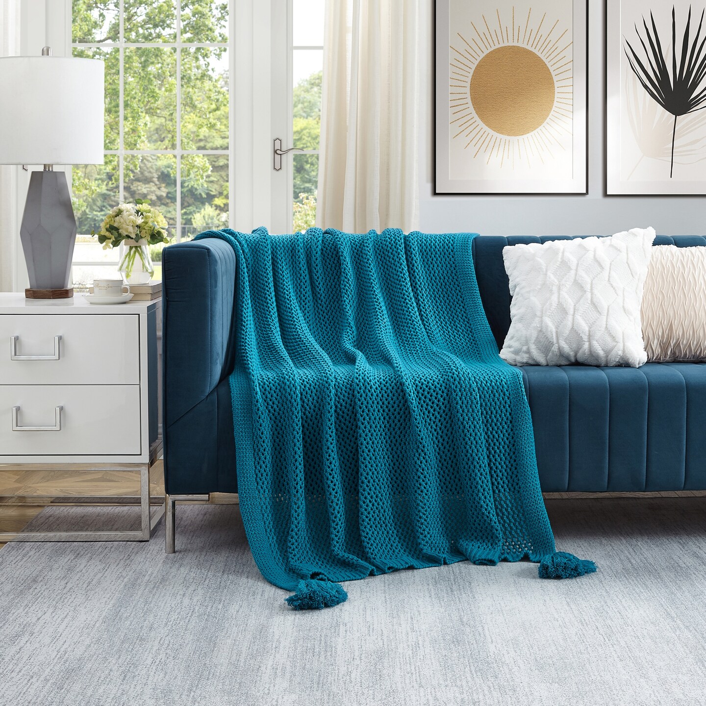 Audra Knit Tassel Throw Michaels