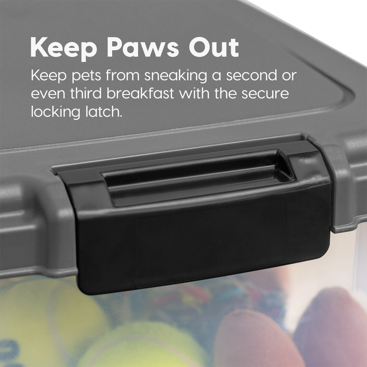 IRIS USA 30lbs+11lbs Airtight Pet Food Storage Container Combo with Scoop and Casters, up to 41lbs