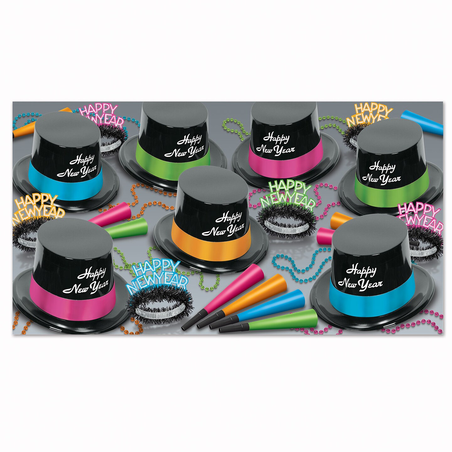 Beistle The Neon Glow Kit For 50 People for New Year&#x27;s Eve