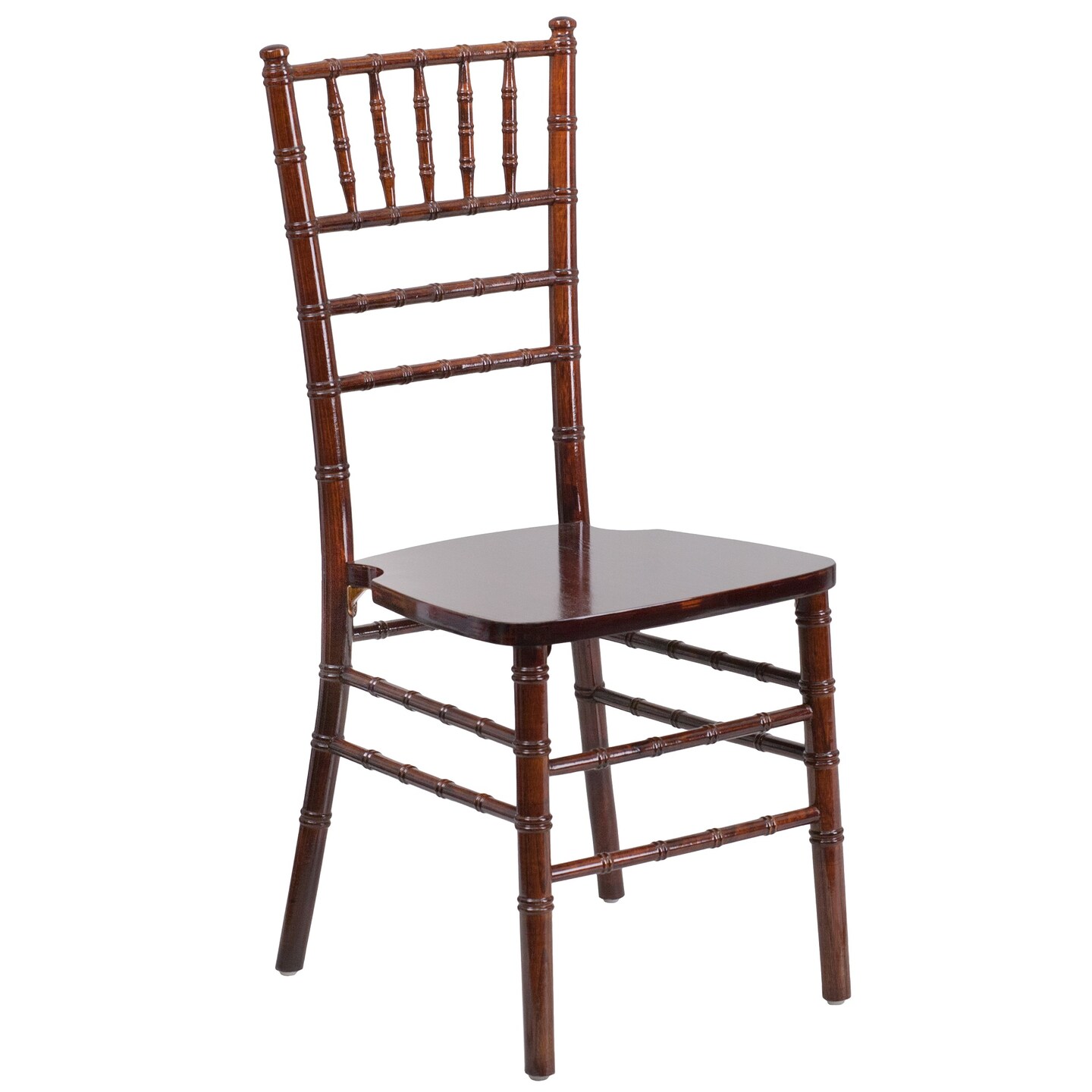Flash Furniture 36.25&#x22; Brown Traditional Outdoor Furniture Patio Chiavari Chair