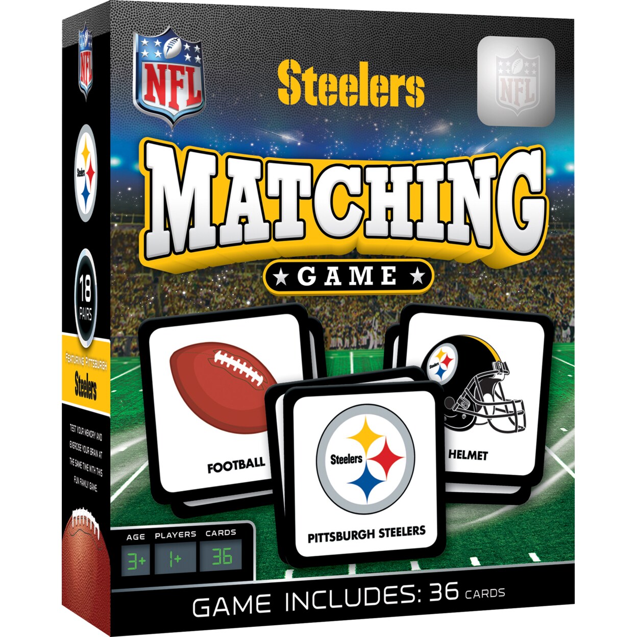 Master Pieces - Pittsburgh Steelers NFL Checkers Board Game