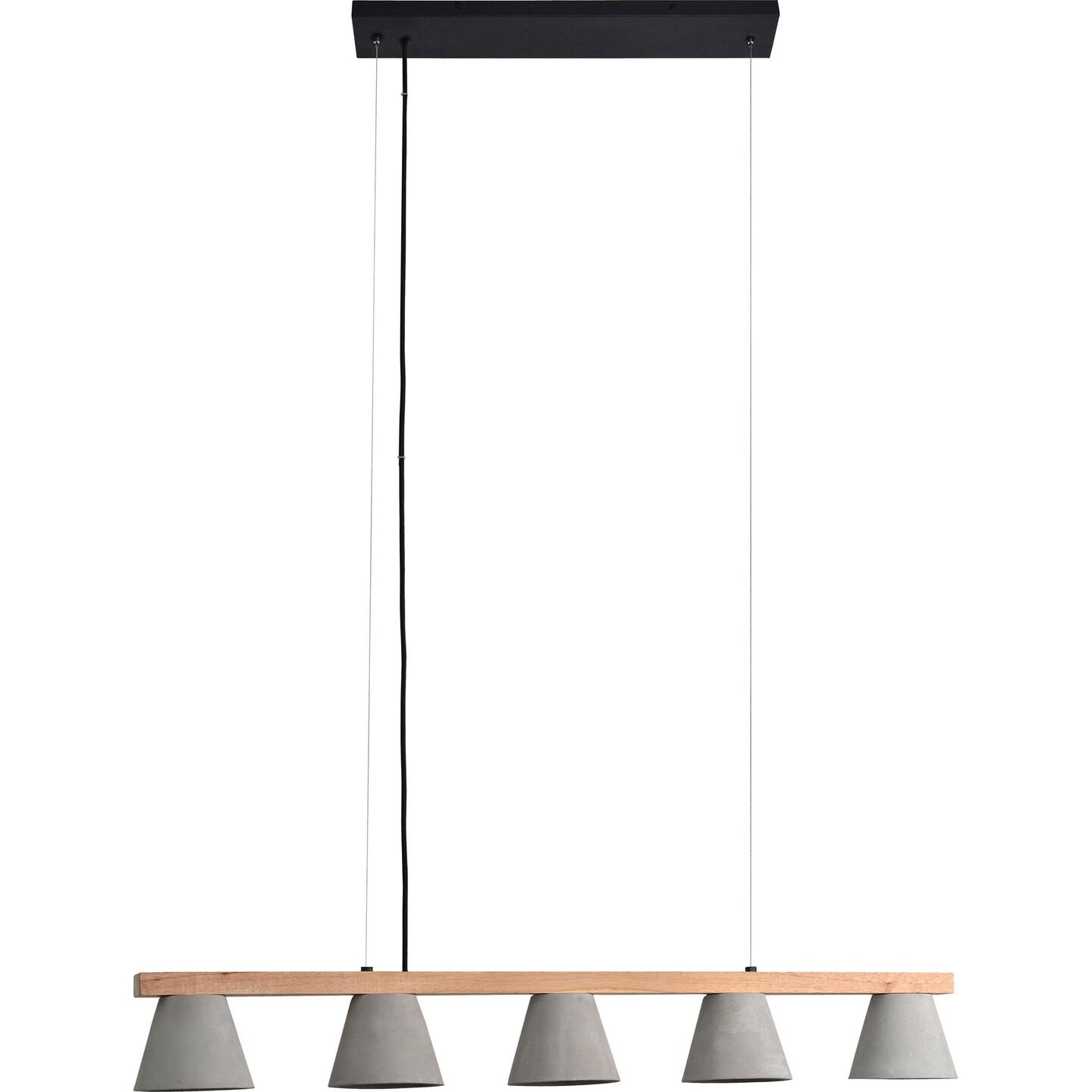 Signature Home Collection 43.25" Gray and Black Contemporary Ceiling Light Fixture