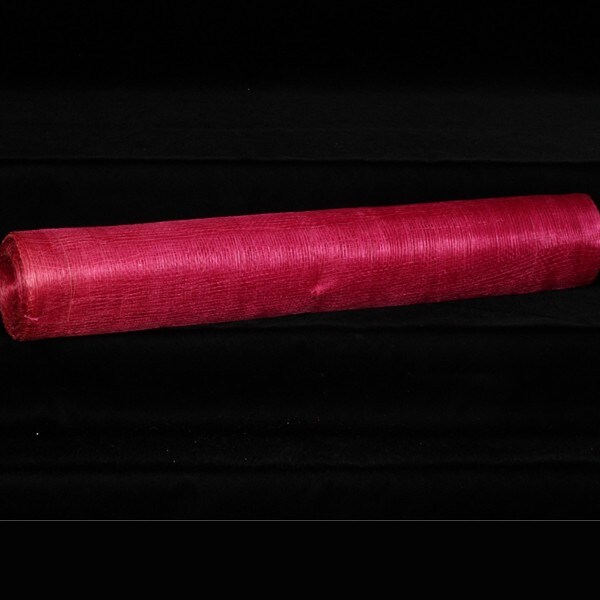The Ribbon People Fuchsia Pink Sinamay Abaca Fiber Craft Ribbon 18&#x22; x 16 Yards