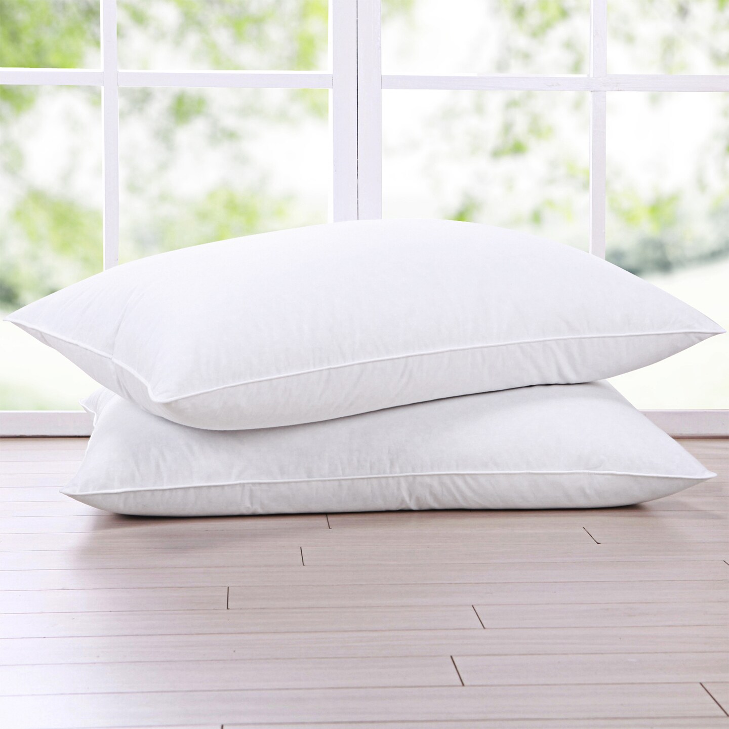 Premium White Goose Down Pillow for Sleeping, Pillow-in-a- Pillow