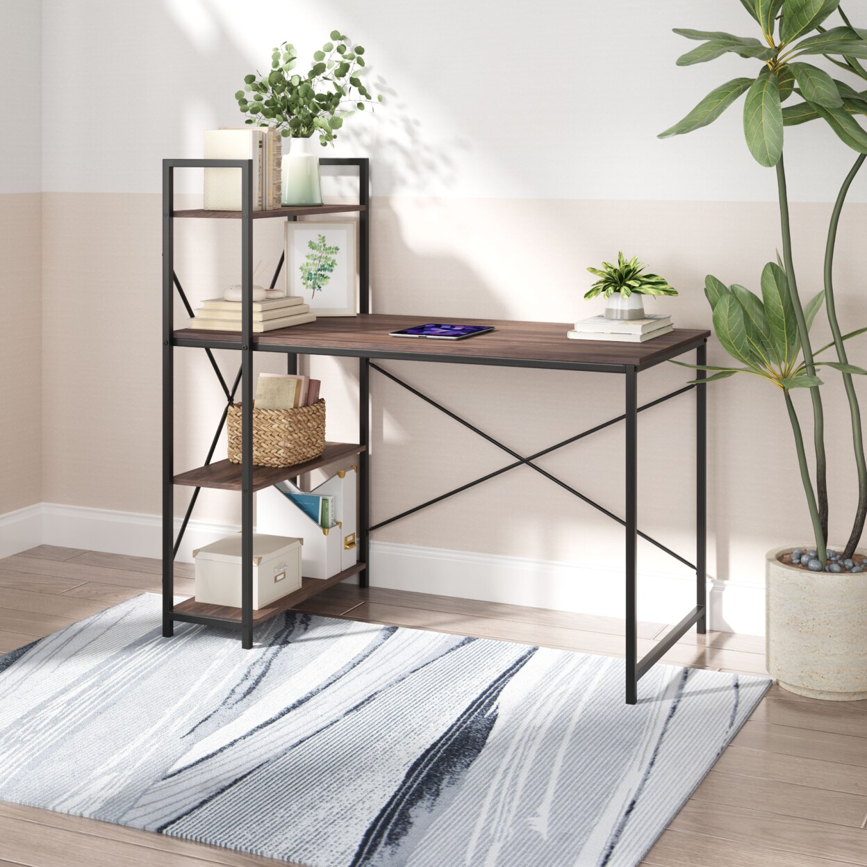 Zuo Modern Lebanon Desk Brown &#x26; Black