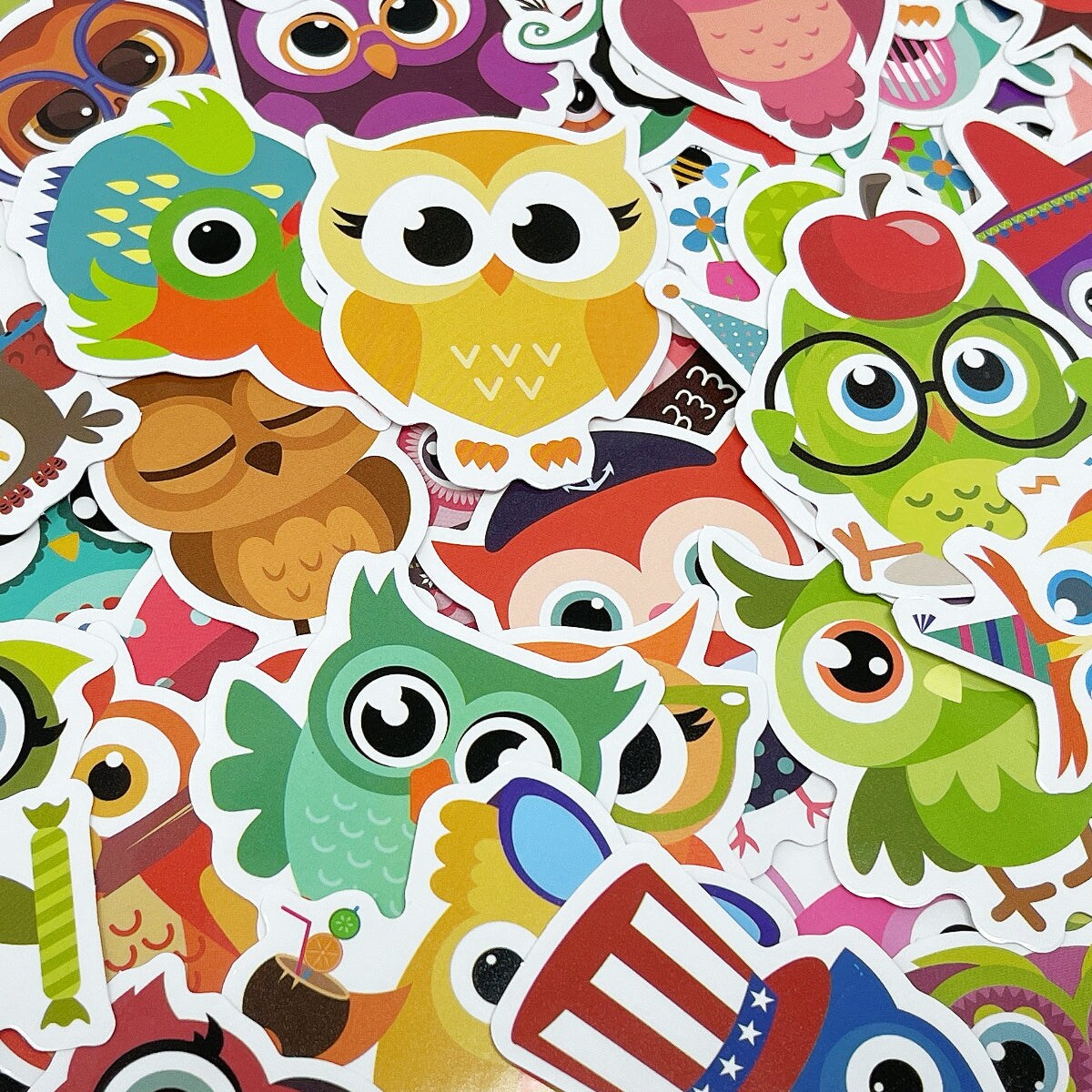 Wrapables Waterproof Vinyl Stickers for Water Bottles, Laptop, Phones, Skateboards, Decals for Teens, 80pcs